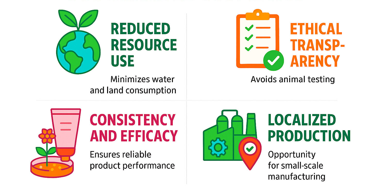 Benefits of Biotechnology for Sustainability in cosmetics